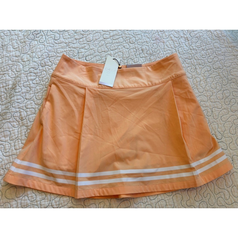 Calia Womens Truelight 15 Inch Golf Skort Peach Sherbet Orange Size 6
